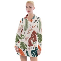 Leaves Autumn Women s Long Sleeve Casual Dress by Salmanaz77