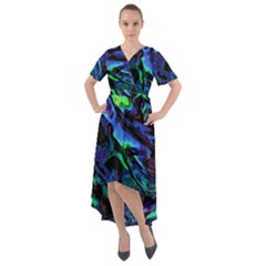 Sci-fi Scenester Front Wrap High Low Dress by MRNStudios