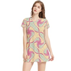 Abstract Pattern Design Scrapbooking Women s Sports Skirt by Paksenen