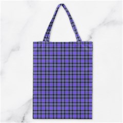 Blue Tartan Plaid 1 Classic Tote Bag by dressshop
