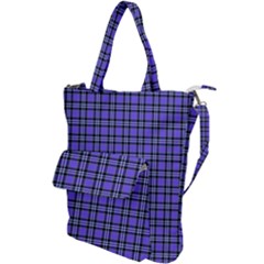 Blue Tartan Plaid 1 Shoulder Tote Bag by dressshop