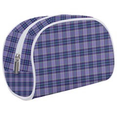 Purple Plaid Tartan 1 Make Up Case (medium) by dressshop