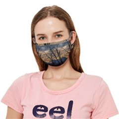 Tree Silhouette At Border Of Nahuel Haupi Lake, Rio Negro, Argentina Crease Cloth Face Mask (adult) by dflcprintsclothing