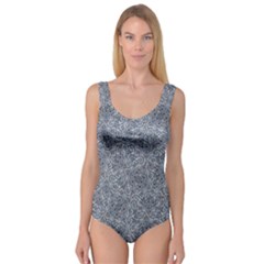 Blue Ornament Complex Mosaic Print Pattern Princess Tank Leotard  by dflcprintsclothing
