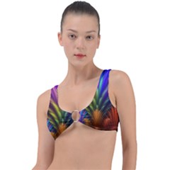 Abstract Colors - , Abstract Colors Ring Detail Bikini Top by kyorashop23