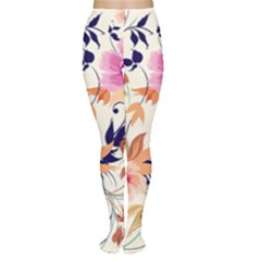Abstract Floral Background Tights by kyorashop23