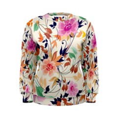 Abstract Floral Background Women s Sweatshirt by kyorashop23