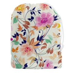 Abstract Floral Background Drawstring Pouch (3xl) by kyorashop23