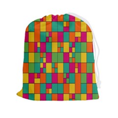 Abstract-background Drawstring Pouch (2xl) by kyorashop23