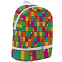 Abstract-background Zip Bottom Backpack View2