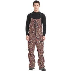 Human Spider Mutant Creatures Motif Random Pattern Men s Front Zip Ski And Snowboard Bib Pants by dflcprintsclothing