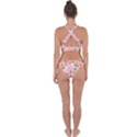 Corgi Bubble Boba Tea Pink Pattern Cross Back Hipster Bikini Set View2
