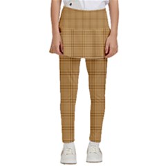 Autumn Fall Plaid Tartan 1 Kids  Skirted Pants by dressshop