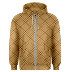 Autumn Fall Plaid Tartan 1 Diagonal Men s Zipper Hoodie by dressshop