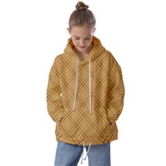 Autumn Fall Plaid Tartan 1 Diagonal Kids  Oversized Hoodie by dressshop