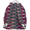 Pattern Zigzag Stripe Design Top Flap Backpack View3