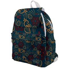 Flowers Floral Retro Flower Texture Top Flap Backpack by Salmanaz77