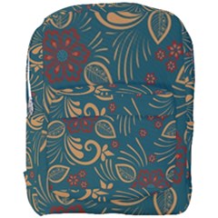 Flowers Floral Retro Flower Texture Full Print Backpack by Salmanaz77