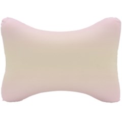 Pink Lace To Cream Yellow Bilinear Gradient Seat Head Rest Cushion by GradientsOmbre