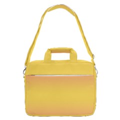 Coral Pink To Electric Yellow Bilinear Gradient Macbook Pro 15  Shoulder Laptop Bag by GradientsOmbre