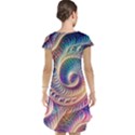 Abstract Fractal Art Swirl Pattern Cap Sleeve Nightdress View2