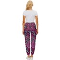Abstract Art Pattern Design Background Women s Cropped Drawstring Pants View4