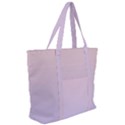 Pale Pink To Pale Violet Linear Gradient Zip Up Canvas Bag View2
