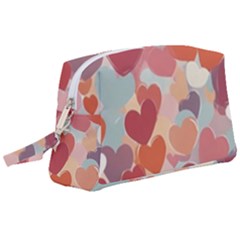 Valentines Day Hearts Romance Love Wristlet Pouch Bag (large) by Posterlux