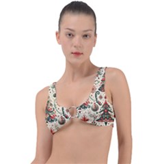 Christmas Tree Snow Ring Detail Bikini Top by Bedest
