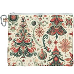 Christmas Tree Snow Canvas Cosmetic Bag (xxxl) by Bedest