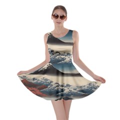Hokusai Moutains Japan Skater Dress by Bedest