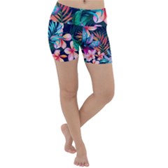Hawaiian Flowers Hawaii Lightweight Velour Yoga Shorts by Cemarart