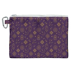 Moon Stars Pattern Canvas Cosmetic Bag (xl) by Sabxi