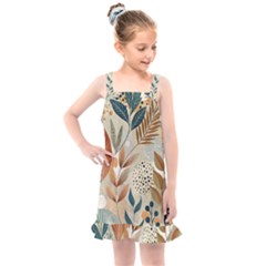 Leaves Pattern Flora Kids  Overall Dress by Sabxi