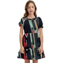 Abstract Case Kids  Puff Sleeved Dress View1