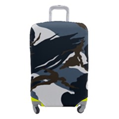 Blue Winter Camouflage, Military Camouflage Luggage Cover (small) by kyorashop23