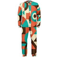 Retro Colorful Background, Retro Abstraction Onepiece Jumpsuit (men) by kyorashop23