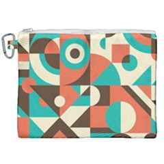 Retro Colorful Background, Retro Abstraction Canvas Cosmetic Bag (xxl) by kyorashop23