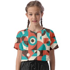 Retro Colorful Background, Retro Abstraction Kids  Basic T-shirt by kyorashop23