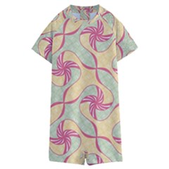 Abstract Pattern Design Scrapbooking Kids  Boyleg Half Suit Swimwear by Paksenen