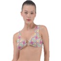 Abstract Pattern Design Scrapbooking Ring Detail Bikini Top View1