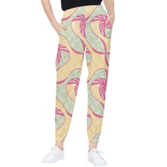 Abstract Pattern Design Scrapbooking Women s Tapered Pants by Paksenen