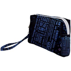 Doctor Who Tardis Wristlet Pouch Bag (small) by Cemarart