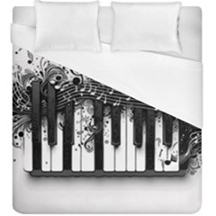 Piano Sounds Duvet Cover (king Size) by RiverRootz