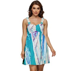 Seascape Ruffle Strap Babydoll Chiffon Dress by bestdesignintheworld