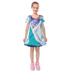 Sailing Boat Kids  Short Sleeve Velvet Dress by bestdesignintheworld
