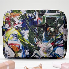 Snow In A City-1-1 Make Up Pouch (large) by bestdesignintheworld