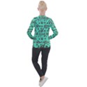 Mid Century Retro Floral 1970s 1960s Pattern 102 Casual Zip Up Jacket View2