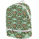 Retro 1880s Flowers Pattern 5 Zip Bottom Backpack View1