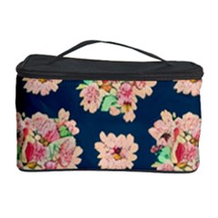 Retro 1880s Flowers Pattern 7 Cosmetic Storage Case by violetheavensky